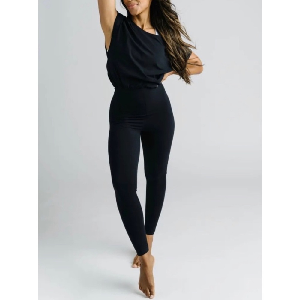 Zyia Black Soho Jumpsuit Small